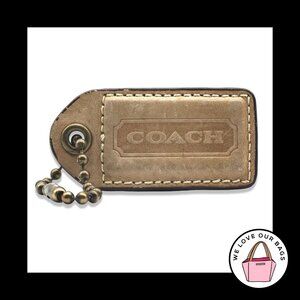 65th ANNIVERSARY COACH Legacy Vachetta Leather Fob Bag Charm Keychain Hang Tag